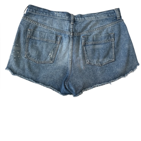 Free People Embroidered Aztec Tribal Jeans Shorts - Picture 7 of 9